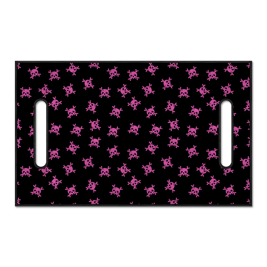 Pink Emo Skull Pattern Print Golf Cart Seat Cover