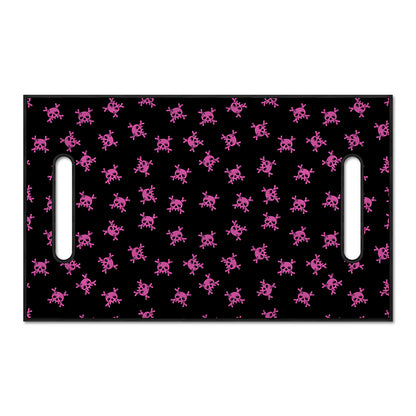 Pink Emo Skull Pattern Print Golf Cart Seat Cover