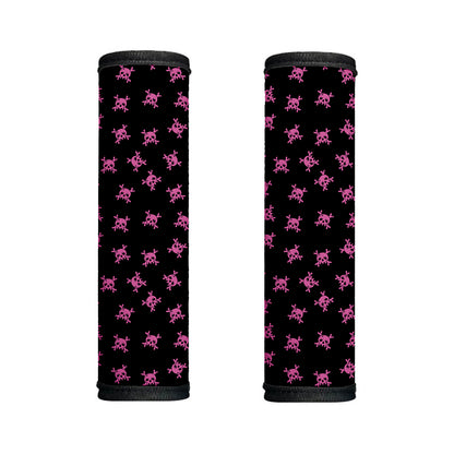 Pink Emo Skull Pattern Print Handle Covers