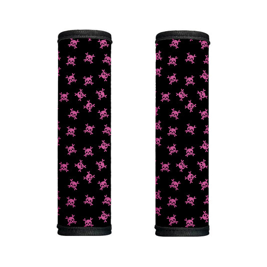 Pink Emo Skull Pattern Print Handle Covers