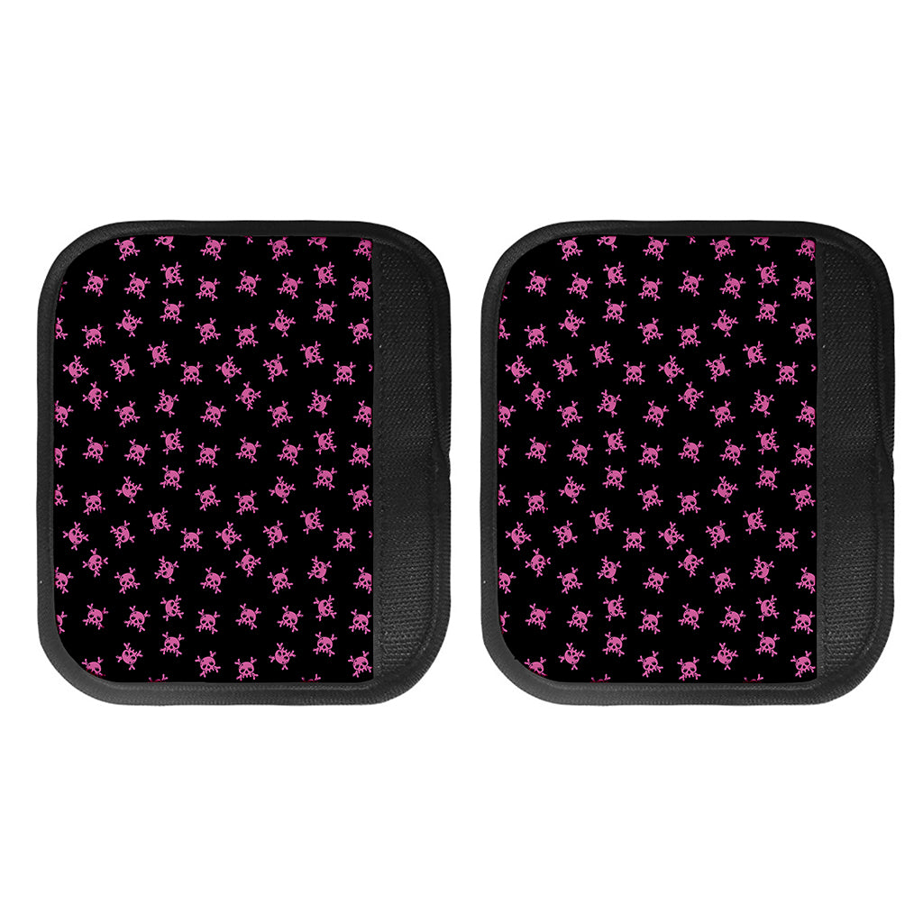 Pink Emo Skull Pattern Print Handle Covers
