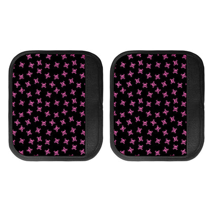 Pink Emo Skull Pattern Print Handle Covers
