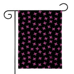 Pink Emo Skull Pattern Print House Flag