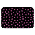 Pink Emo Skull Pattern Print Indoor Door Mat