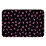 Pink Emo Skull Pattern Print Indoor Door Mat