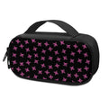 Pink Emo Skull Pattern Print Portable Cooler Travel Case