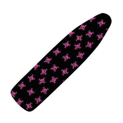 Pink Emo Skull Pattern Print Ironing Board Cover