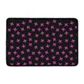 Pink Emo Skull Pattern Print Kitchen Mat