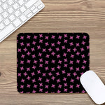 Pink Emo Skull Pattern Print Mouse Pad