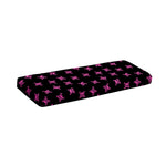 Pink Emo Skull Pattern Print Piano Keyboard Cover