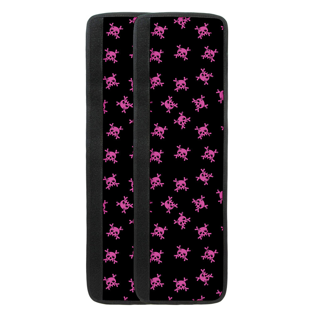Pink Emo Skull Pattern Print Refrigerator Handle Covers