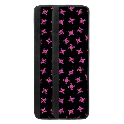 Pink Emo Skull Pattern Print Refrigerator Handle Covers