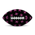 Pink Emo Skull Pattern Print Rugby Ball