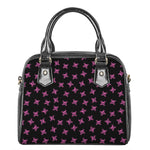 Pink Emo Skull Pattern Print Shoulder Handbag
