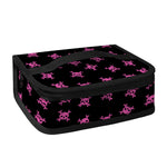 Pink Emo Skull Pattern Print Small Lunch Bag