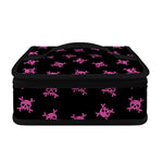 Pink Emo Skull Pattern Print Small Lunch Bag