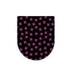 Pink Emo Skull Pattern Print Toilet Lid Cover