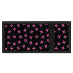 Pink Emo Skull Pattern Print Trifold Wallet