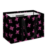 Pink Emo Skull Pattern Print Utility Tote Bag