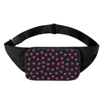 Pink Emo Skull Pattern Print Waist Bag