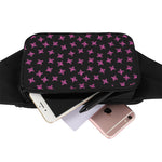 Pink Emo Skull Pattern Print Waist Bag