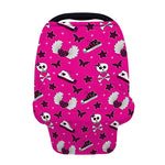 Pink Emo Symbols Pattern Print Baby Seat Cover