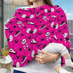 Pink Emo Symbols Pattern Print Baby Seat Cover