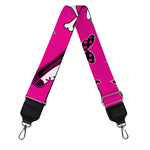 Pink Emo Symbols Pattern Print Bag Strap