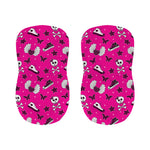 Pink Emo Symbols Pattern Print Bar Stool Covers