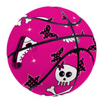 Pink Emo Symbols Pattern Print Basketball