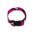 Pink Emo Symbols Pattern Print Dog Collar