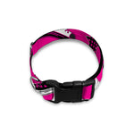 Pink Emo Symbols Pattern Print Dog Collar