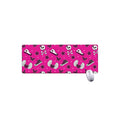 Pink Emo Symbols Pattern Print Extended Mouse Pad