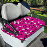 Pink Emo Symbols Pattern Print Golf Cart Seat Cover