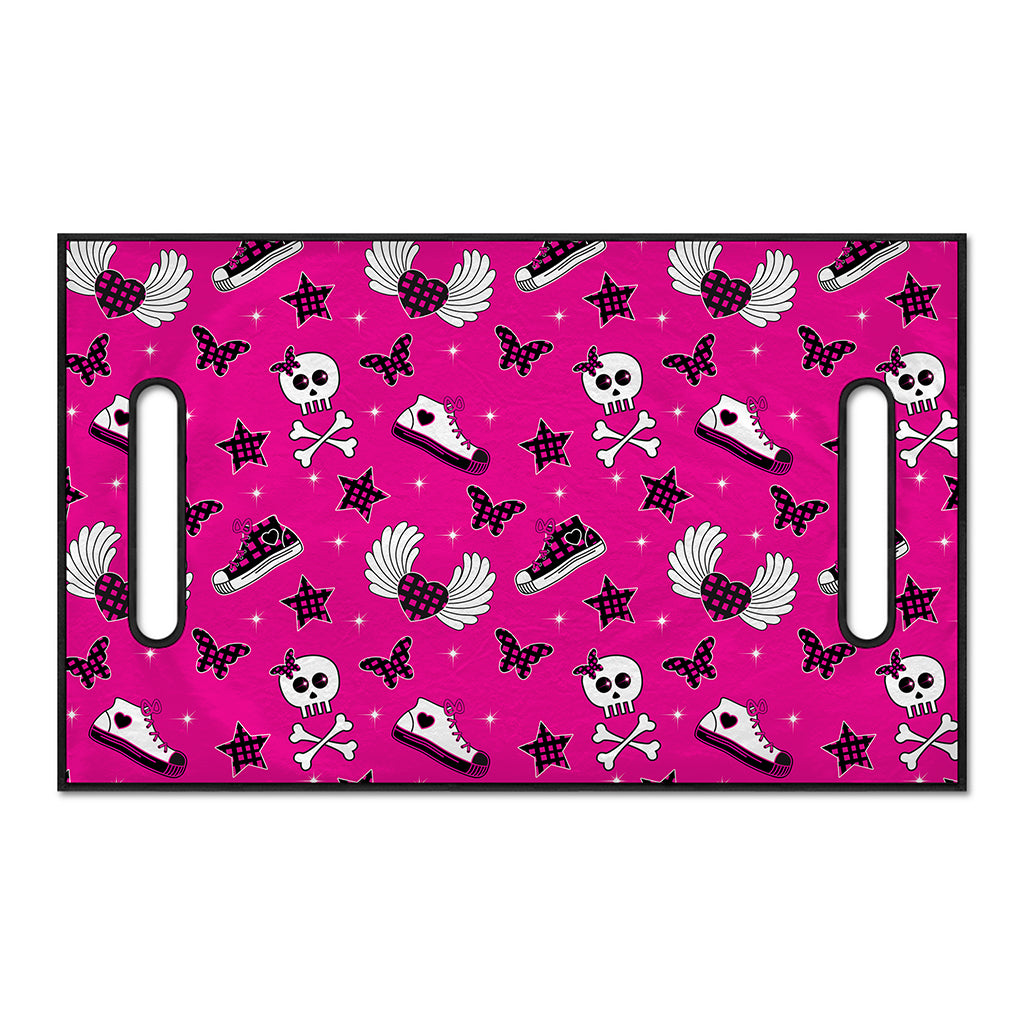 Pink Emo Symbols Pattern Print Golf Cart Seat Cover