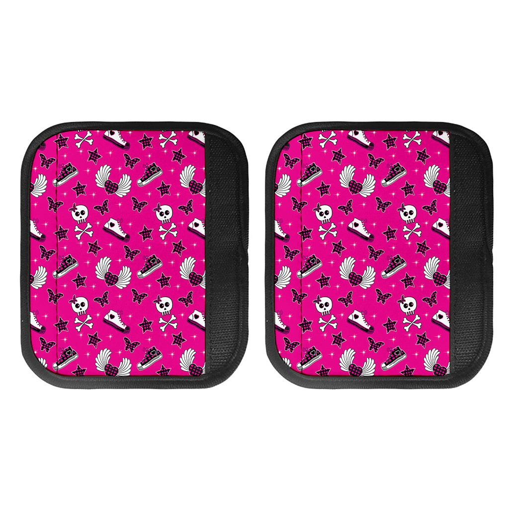 Pink Emo Symbols Pattern Print Handle Covers
