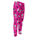 Pink Emo Symbols Pattern Print Men's Compression Pants