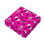 Pink Emo Symbols Pattern Print Outdoor Seat Cushion Cover