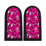 Pink Emo Symbols Pattern Print Skillet Handle Cover