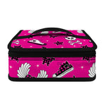 Pink Emo Symbols Pattern Print Small Lunch Bag