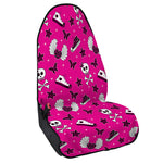 Pink Emo Symbols Pattern Print Waterproof Car Seat Cover