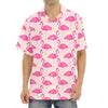 Pink Flamingo Pattern Print Aloha Shirt