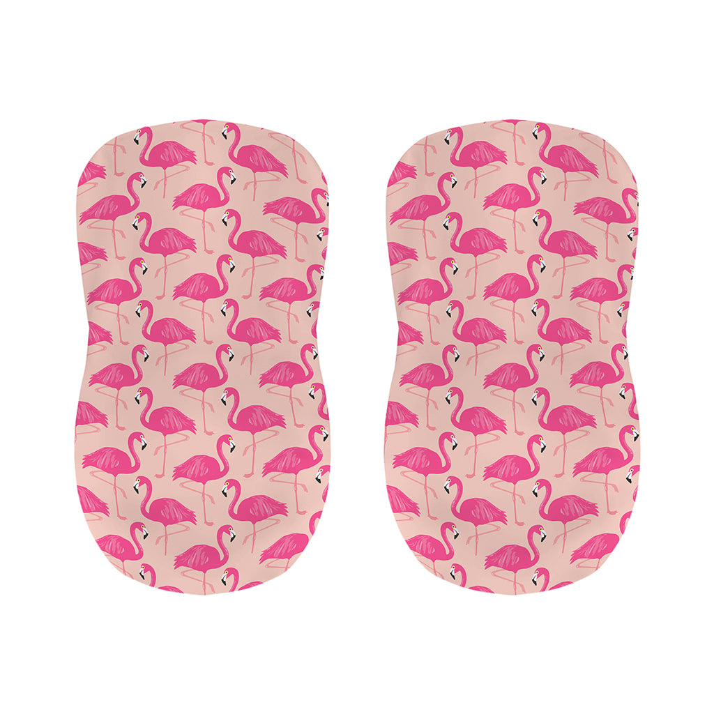 Pink Flamingo Pattern Print Bar Stool Covers