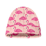 Pink Flamingo Pattern Print Beanie
