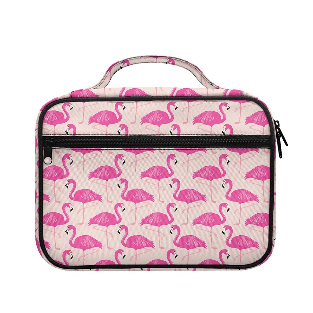 Pink Flamingo Pattern Print Briefcase Bible Bag