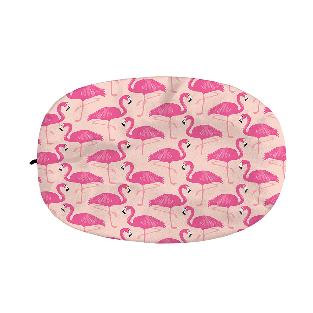 Pink Flamingo Pattern Print Car Side Mirror Covers