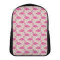 Pink Flamingo Pattern Print Casual Backpack