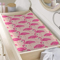 Pink Flamingo Pattern Print Changing Pad Cover