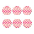 Pink Flamingo Pattern Print Coaster Set