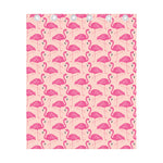 Pink Flamingo Pattern Print Curtain